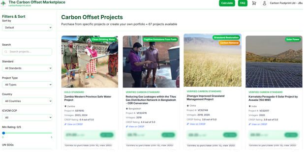 Discover climate projects